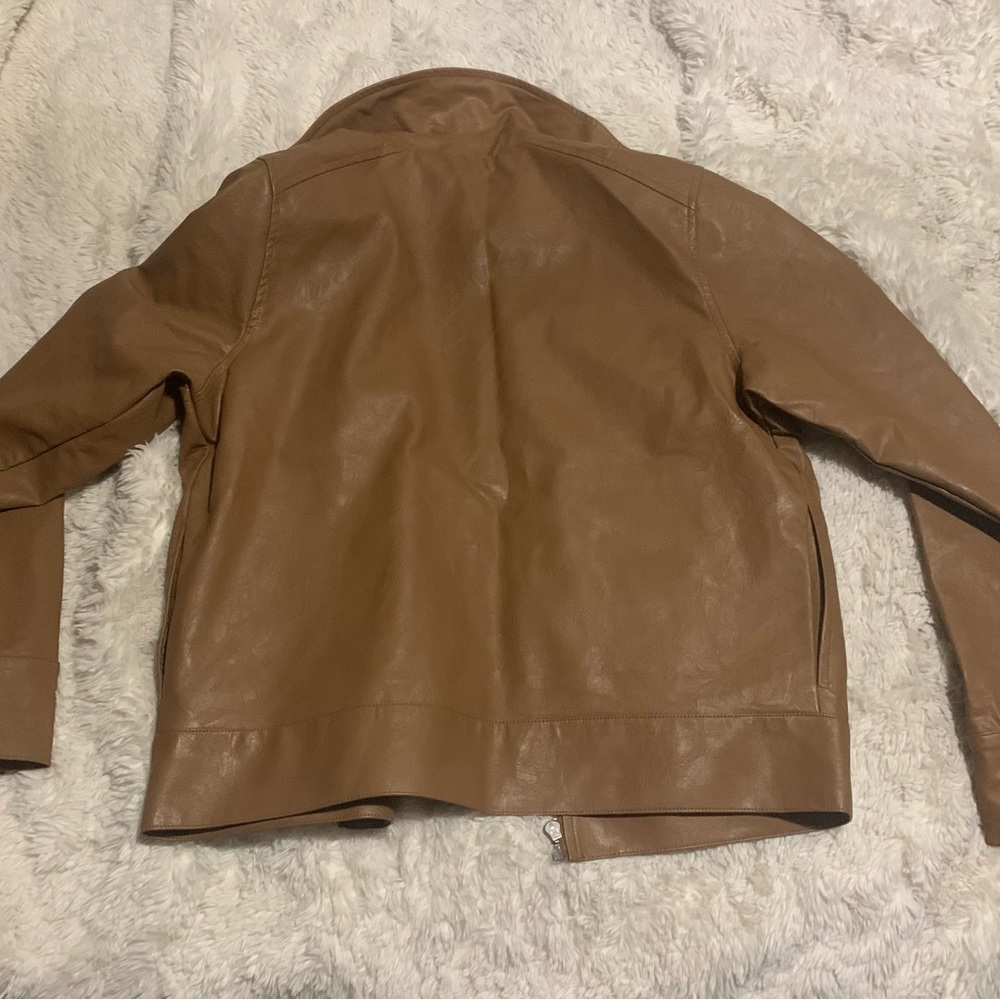 Universal Threads, pleather jacket, Tan/light brown